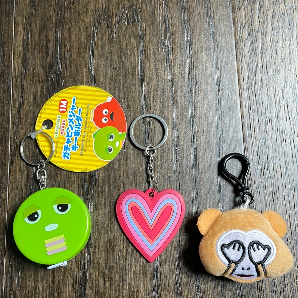 Miscellaneous Keychains (Lot of 3), New